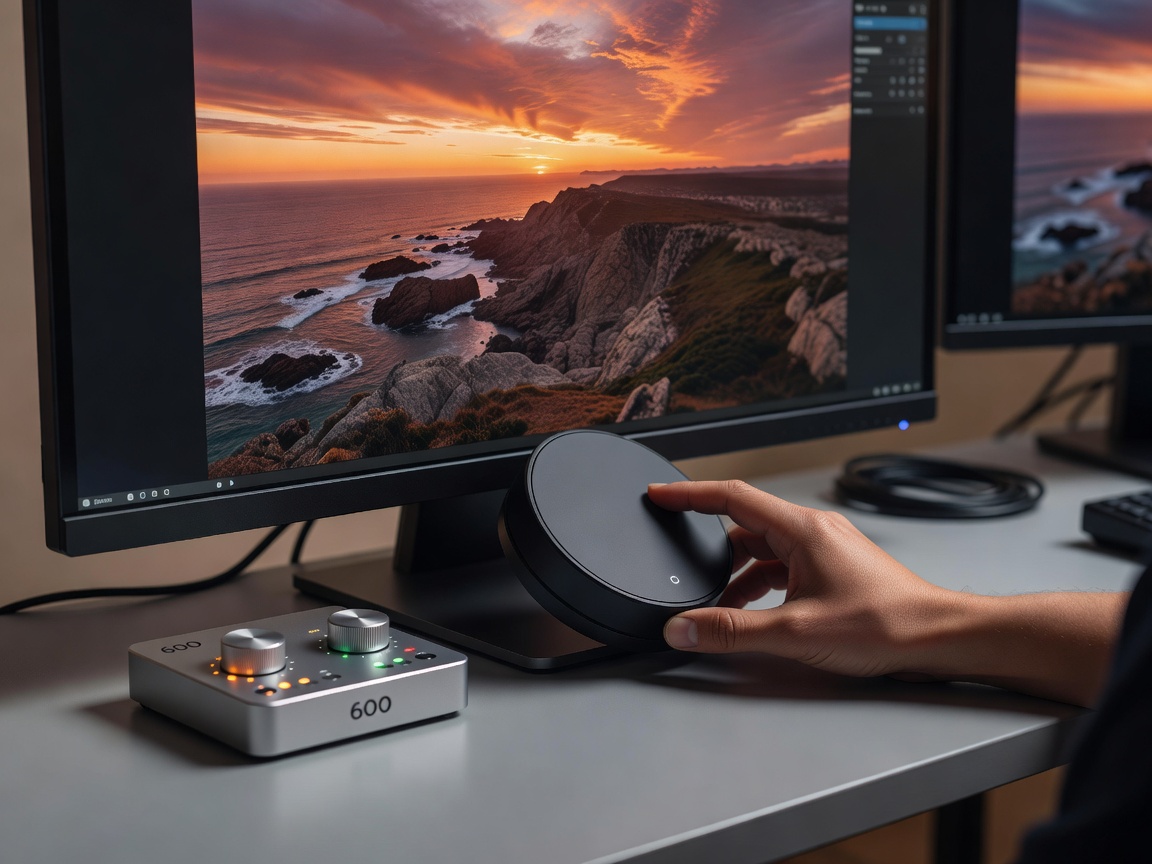 Color accurate display editing RAW digital photography files with color calibration puck